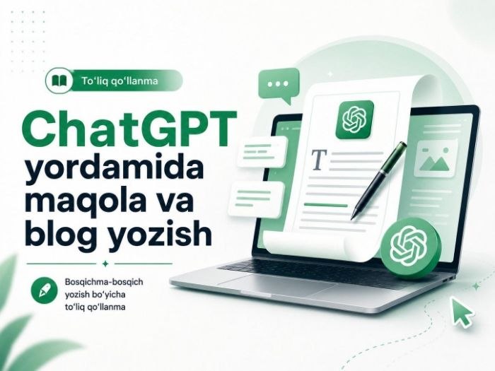 ChatGPT yordamida maqola va blog post yozish